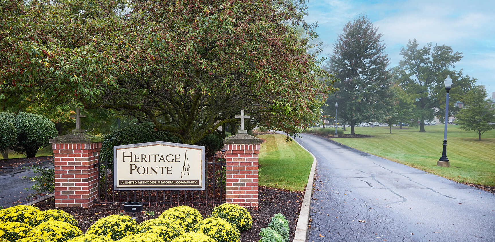 Heritage Pointe entrance sign