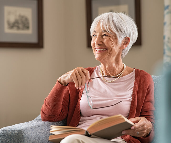 Woman enjoying bible study