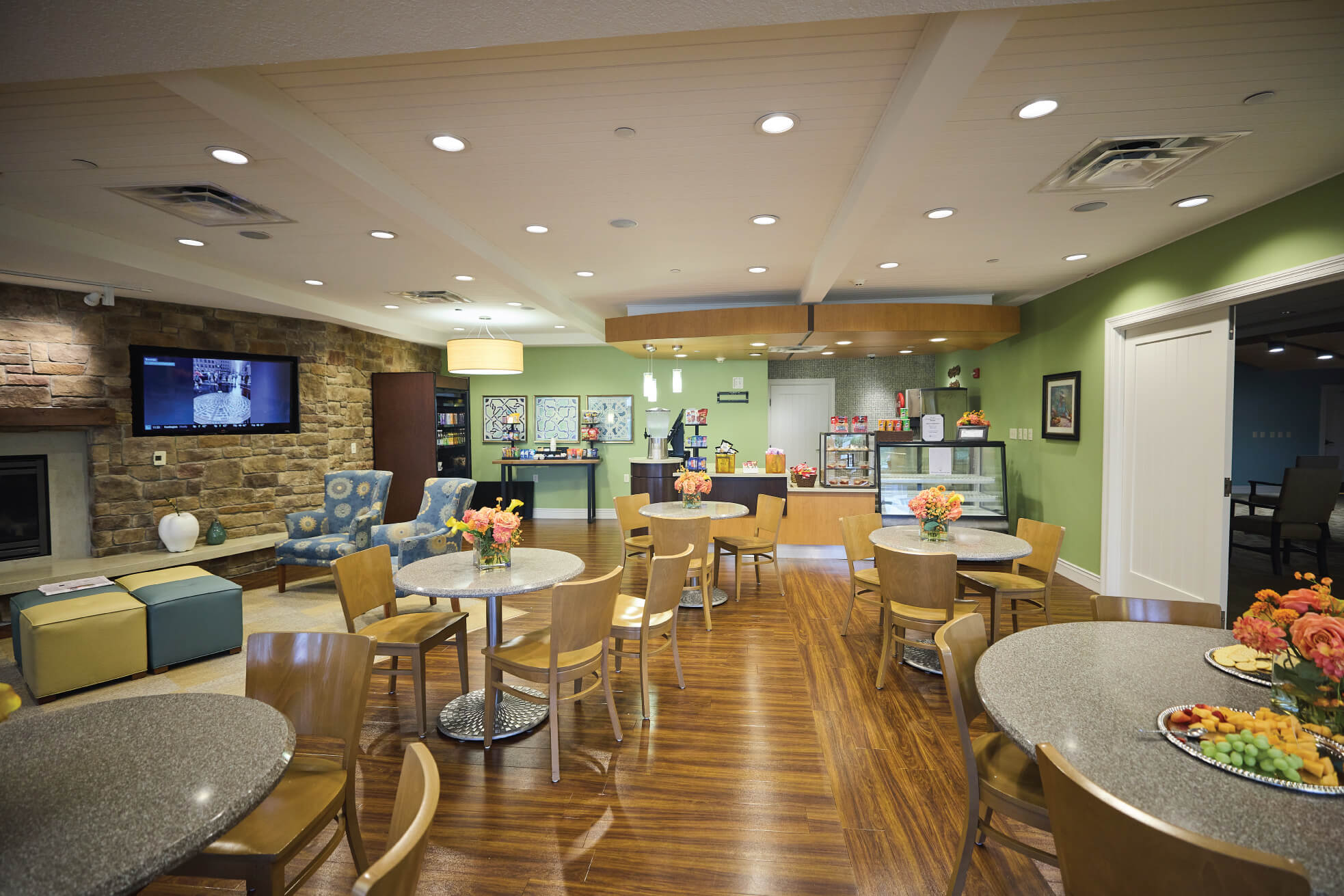 Community cafe dining area