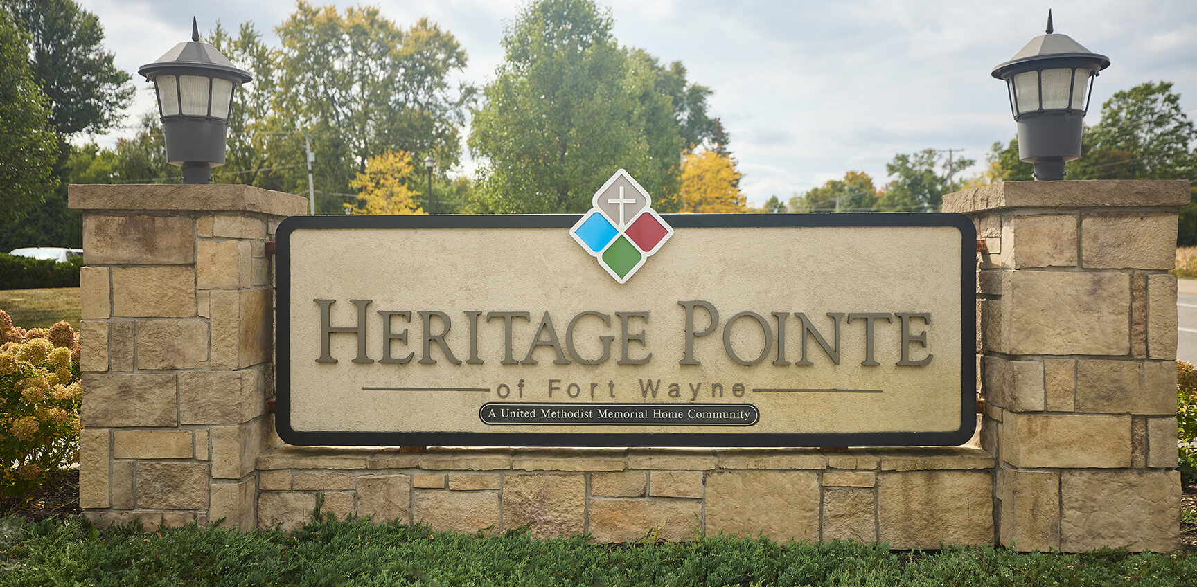 Heritage Pointe of Fort Wayne welcome sign