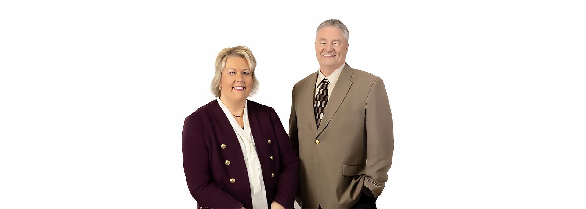 Tracy Irwin and Chod Boxell, white background