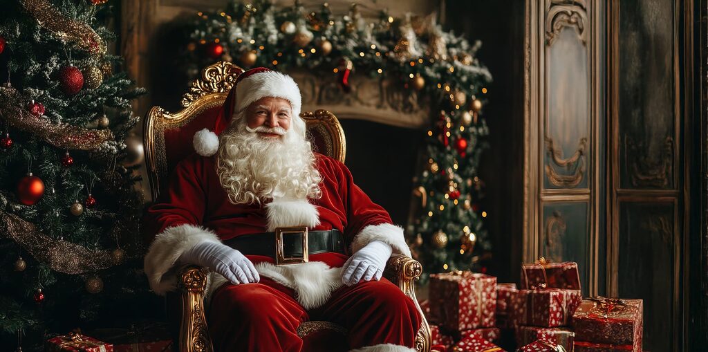 Cheerful Santa Claus