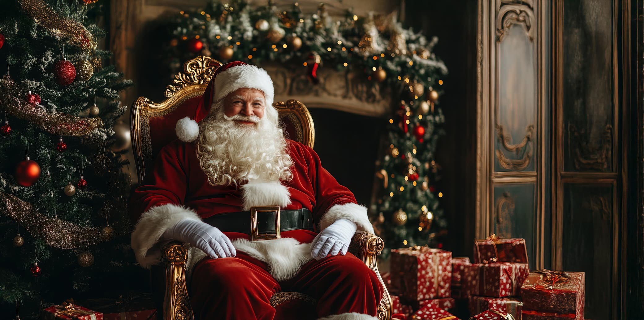 Cheerful Santa Claus