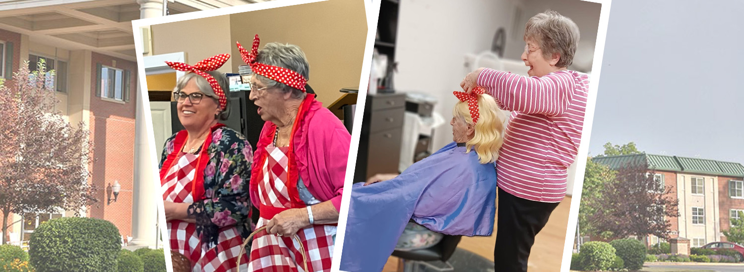 Collage of Warren girls and guys play cast