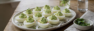 Avocado deviled eggs
