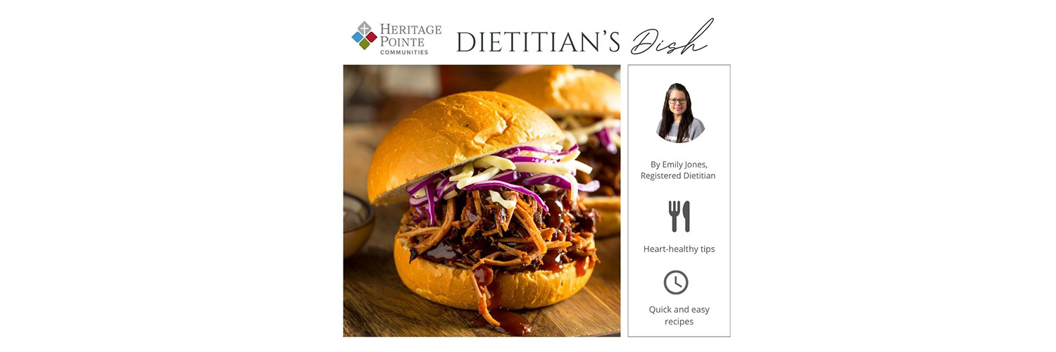 Apple cider pulled pork dietitians dish